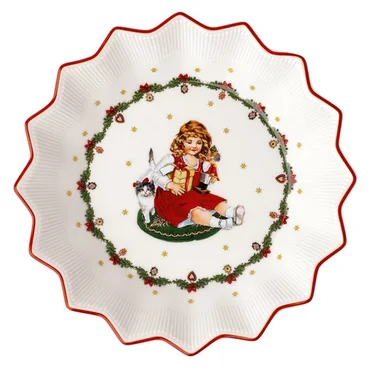Villeroy & Boch Toy's Fantasy miska, dievčatko s hračkou, Ø 17 cm