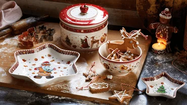Villeroy & Boch Winter Bakery Delight dóza na cukrovinky, 13 x 17 cm