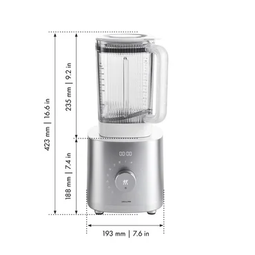 Zwilling Mixér s integrovanou váhou Enfinigy Pro, 1,8 l, strieborný