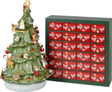 Villeroy & Boch Adventný kalendár, stromček Christmas Toys Memory, 53 cm