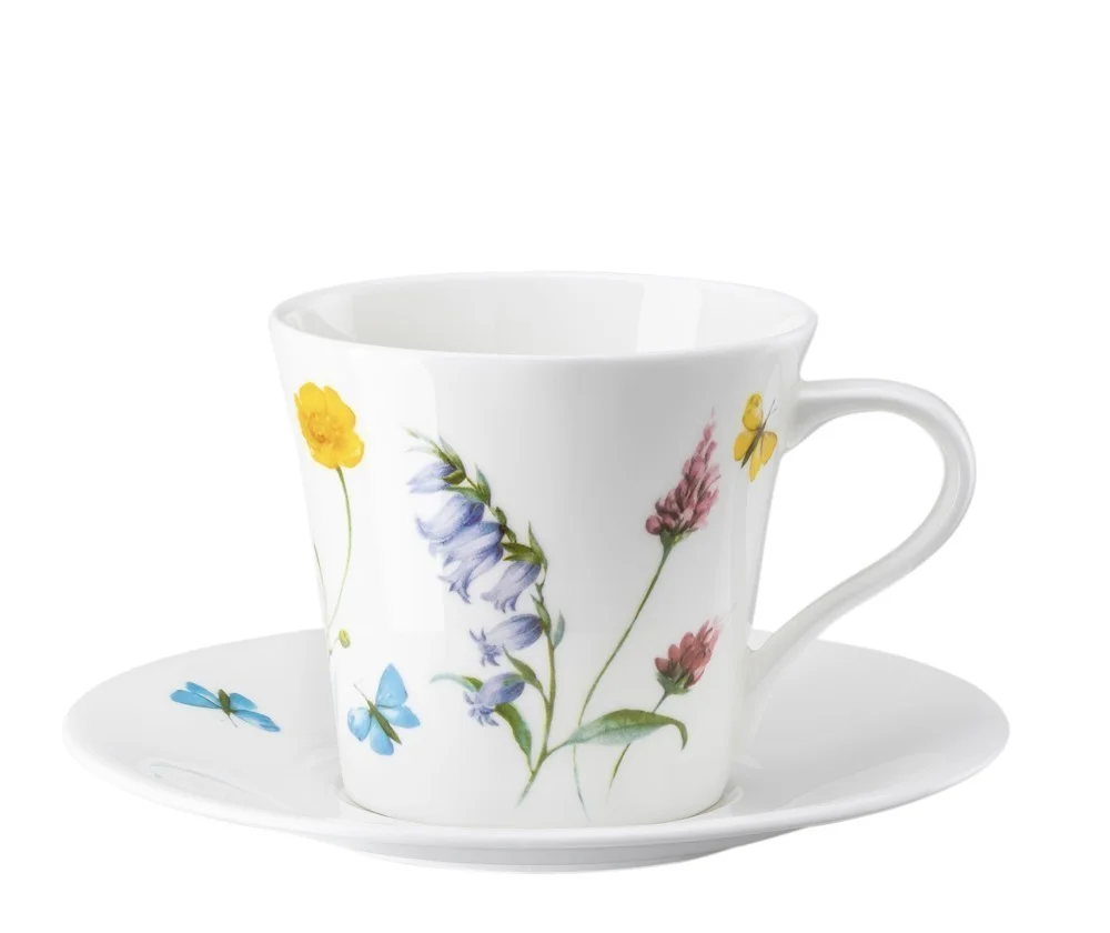 Súprava porcelánu Nora Spring Vibes s kombi šálkou, 6 ks