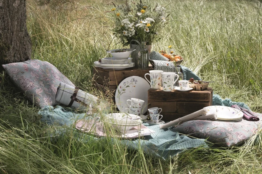 Súprava porcelánu Nora Spring Vibes s kombi šálkou, 6 ks