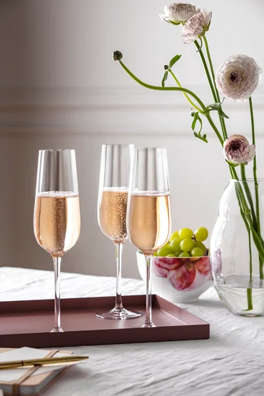 Villeroy & Boch Poháre na šampanské Rose Garden, 0,29 l, 4 ks
