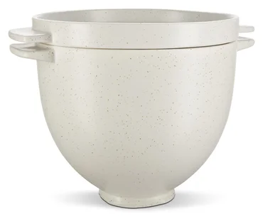 KitchenAid Keramická misa na chlieb s vekom na pečenie, 4,83 l, bielosivá