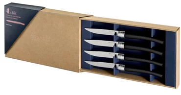 Opinel Súprava steakových nožov Chic, 4 ks, eben