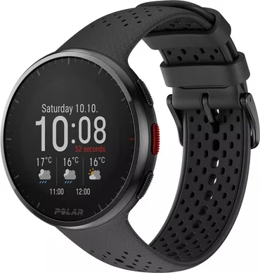 Polar Bežecké hodinky Pacer Pro Advanced, veľkosť S-L, čierno-sivá