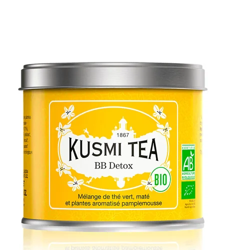 Sypaný zelený čaj BB Detox Bio, kovová dóza 100 g