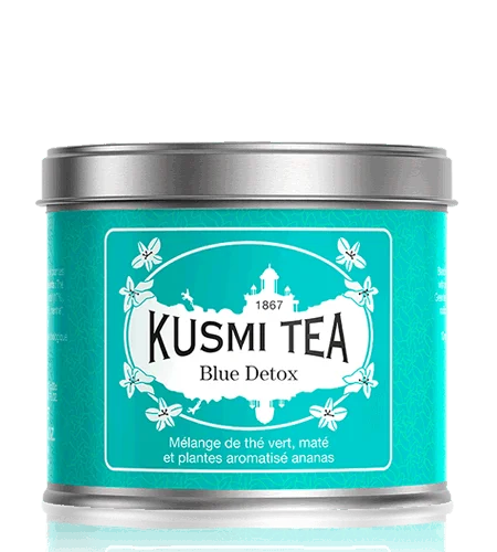 Sypaný zelený čaj Blue Detox, kovová dóza 100 g