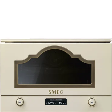 Smeg Mikrovlnná rúra s grilom Cortina, MP722PO, 45cm, krémová