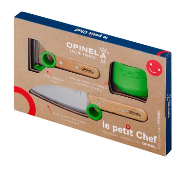 Opinel Detská kuchárska súprava le petit Chef, zelená