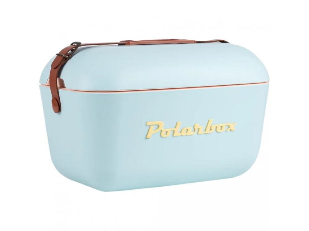 Chladiaci box Classic 20 l, modrá/žltý nápis