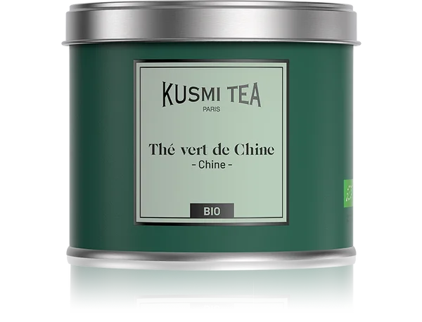 Sypaný zelený čaj Chinese green tea Bio, kovová dóza 100 g
