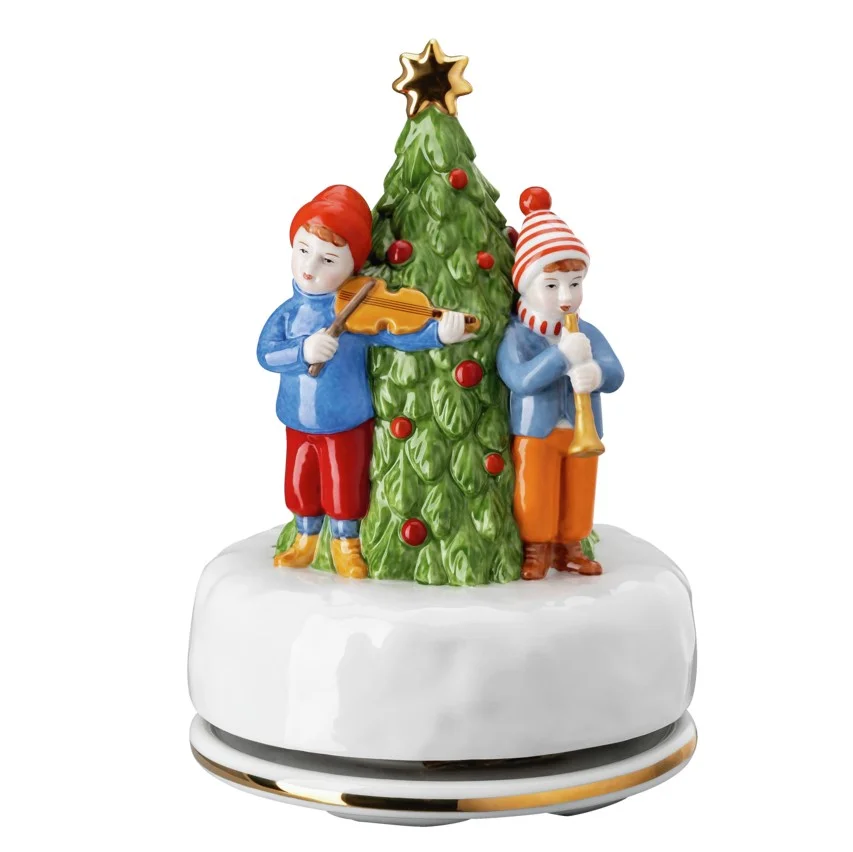 Vianočná hracia skrinka veľká, Christmas Sounds, Ø 11,5 cm