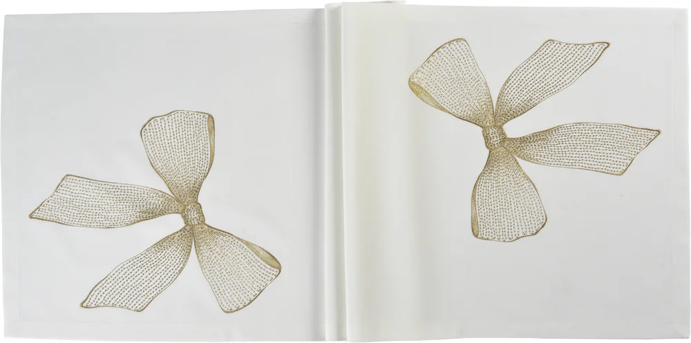 Behúň na stôl Ribbon, 50 x 150 cm, ecru 
