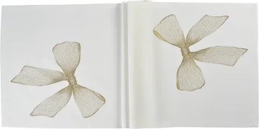 Sander Behúň na stôl Ribbon, 50 x 150 cm, ecru