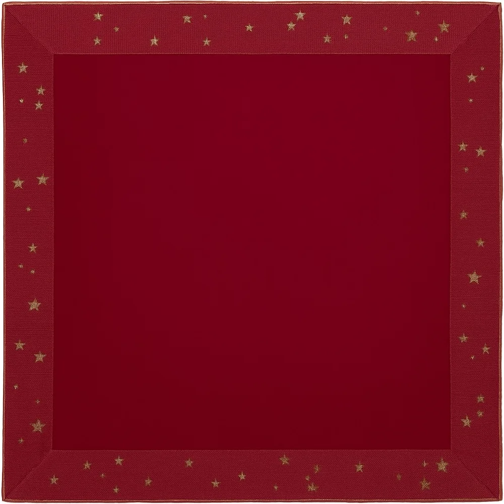 Obrus Starlight, 85 x 85 cm, burgundy