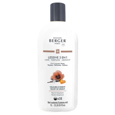 Maison Berger Paris Prací prostriedok so zmäkčovadlom a parfumom Zamat z Orientu 3v1, 1000 ml