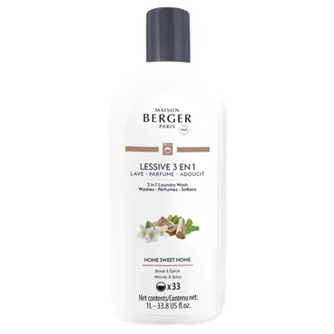 Maison Berger Paris Prací prostriedok so zmäkčovadlom a parfumom Home sweet home 3v1, 1000 ml