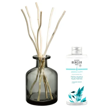 Maison Berger Paris Difúzer s vŕbovými tyčinkami + náplň Aroma Happy – Sviežosť vody 180 ml