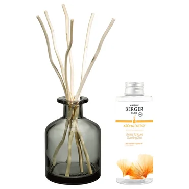 Maison Berger Paris Difúzer s vŕbovými tyčinkami + náplň Aroma Energy – Čerstvé tonikum 180 ml