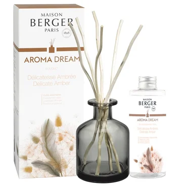 Maison Berger Paris Difúzer s vŕbovými tyčinkami + náplň Aroma Dream – Jemná ambra 180 ml