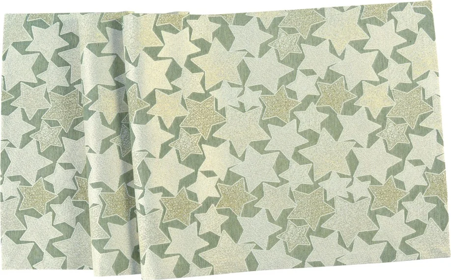 Behúň na stôl Star Parade, 50 x 140 cm, jade