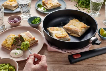 Woll Nepřilnavá soté pánev Eco Lite QXR s odnímatelnou rukojetí, Ø 24 cm