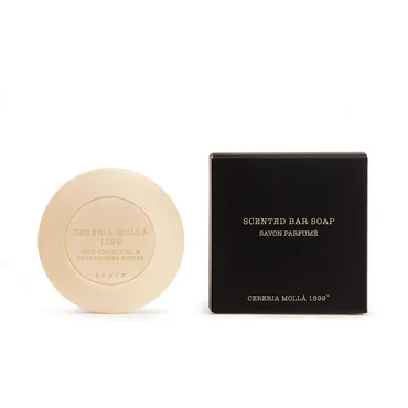 Cereria Mollá Parfumované mydlo Amber & Sandalwood, 100 g, čierna