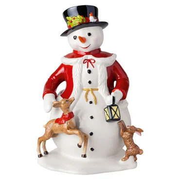 Villeroy & Boch Porcelánová vianočná dekorácia Christmas Toys, Snehuliak, 36 cm