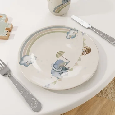 Villeroy & Boch Detský jedálenský tanier Walk like an Elephant, Ø 21,5 cm