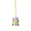 Veľkonočná závesná dekorácia porcelánový zvonček "Tanec jari", 7,2 cm