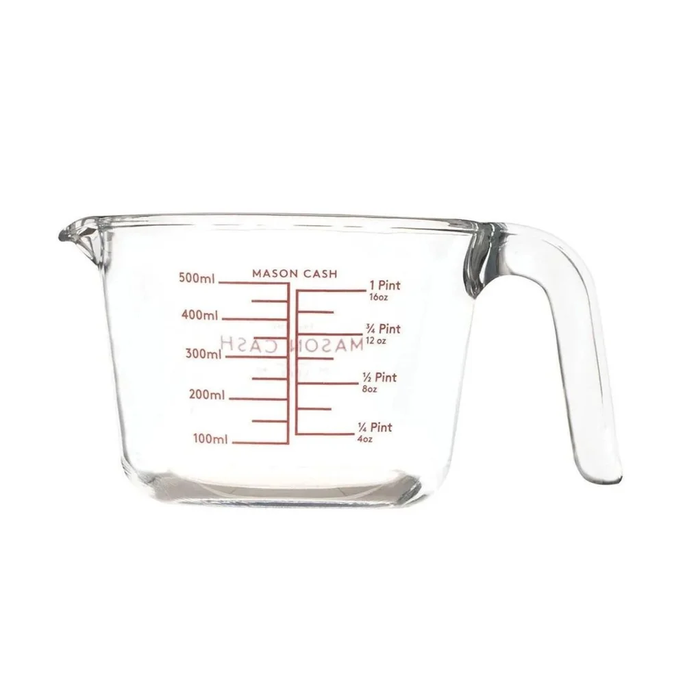 Classic Collection Sklenená odmerka s lievikom, 0,5 l