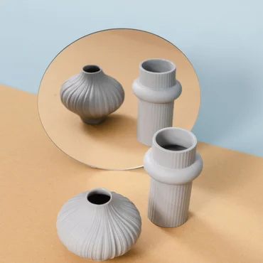 Rosenthal Mini váza Ode, 10 cm, Lava sivá