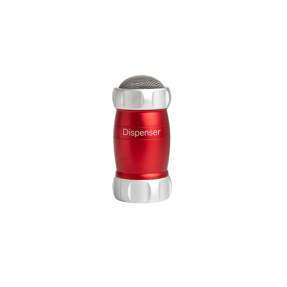 Múčenka/cukornička na práškový cukor Dispenser, 16 cm, červená