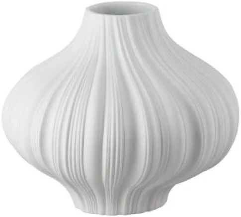 Miniváza Plissée, 8 cm, biela