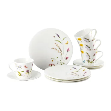 Rosenthal Súprava porcelánu Nora Spring Vibes s kombi šálkou, 12 ks