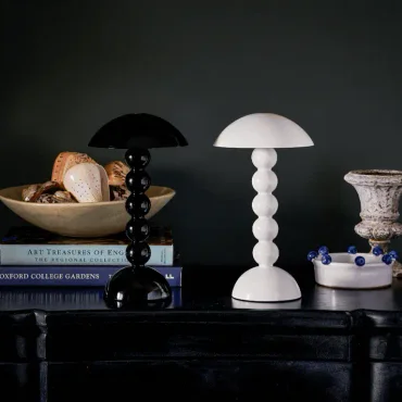 Addison Ross Bezdrôtová dobíjacia LED lampa Bobbine, 30 cm, čierna