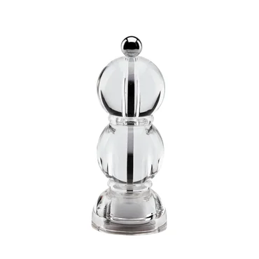 Addison Ross Akrylový mlynček na soľ alebo korenie Mini BOB Icy, 14 cm, transparentný