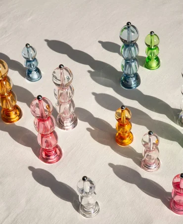 Addison Ross Akrylový mlynček na soľ alebo korenie Mini BOB Icy, 14 cm, svetlo ružová