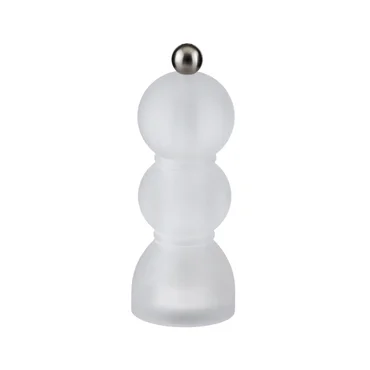 Addison Ross Akrylový mlynček na soľ alebo korenie Mini BOB Frosty, 14 cm, biela