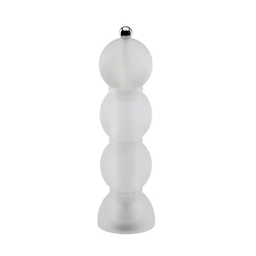 Addison Ross Akrylový mlynček na soľ alebo korenie Bobbin Frosty, 24 cm, biela