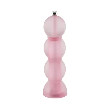 Addison Ross Akrylový mlynček na soľ alebo korenie Bobbin Frosty, 24 cm, ružová