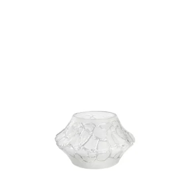 Lalique Krištáľová váza Caldera S, kolekcia Terramineral, číra