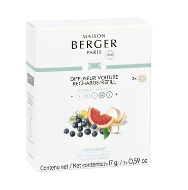 Maison Berger Paris Keramická náplň vône do auta Svieža atmosféra, 2 ks