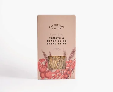 Cartwright & Butler Slané placky s paradajkami a čiernymi olivami, 100 g