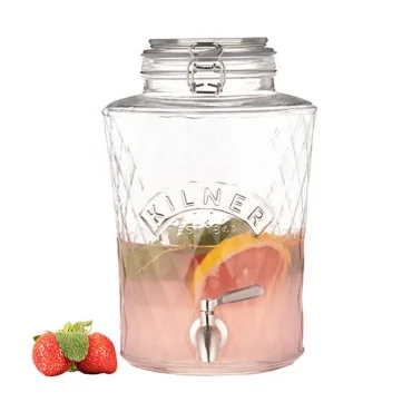 Kilner Sklenený súdok s nerezovým kohútikom, Diamond, 5 l