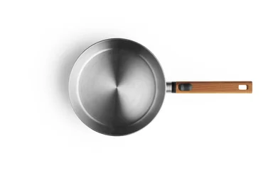 Woll Nerezová soté pánev Logic Steel s dřevěnou odnímatelnou rukojetí, Ø 24 cm