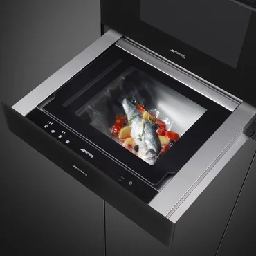 Smeg Vstavaná vákuovacia zásuvka Sous-Vide Linea, CPV115B3, 13x60 cm