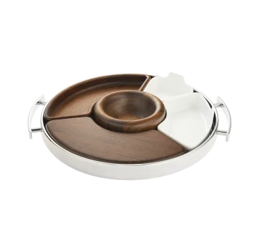 Christofle Kulatý servírovací podnos Mood Coffee, 32 cm