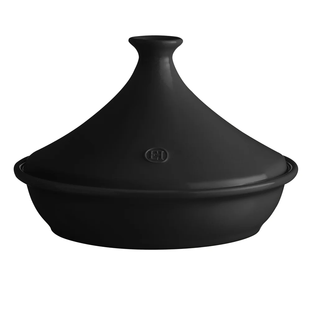Keramický hrniec na tajine Flame Colorama, Ø 32,5 cm, čierna